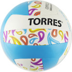 Мяч волейбольный любительский пляжный TORRES Beach Sand Blue р.5